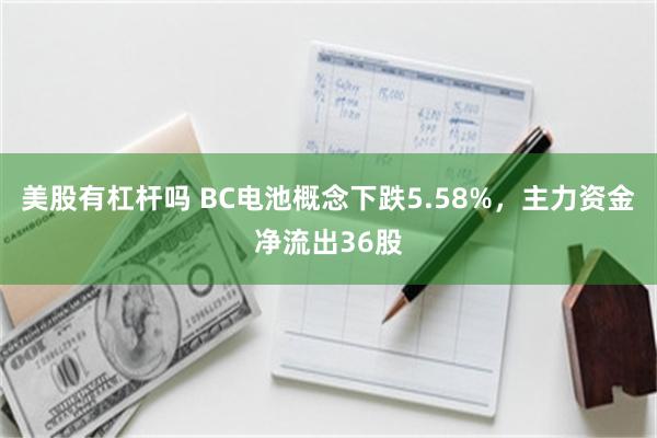 美股有杠杆吗 BC电池概念下跌5.58%，主力资金净流出36股