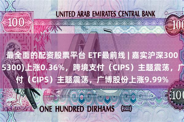 最全面的配资股票平台 ETF最前线 | 嘉实沪深300红利低波动ETF(515300)上涨0.36%，跨境支付（CIPS）主题震荡，广博股份上涨9.99%